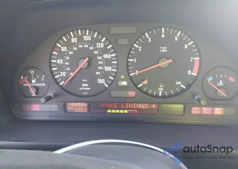 1991 BMW M5 from USA, damaged, VIN WBSHD9313MBK06030